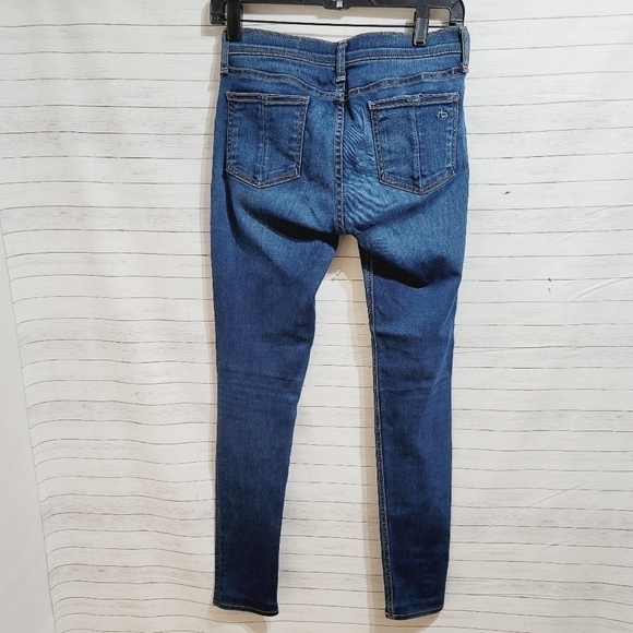 RAG & BONE SKINNY MID RISE BEDFORD JEANS, SZ 27 - Picture 9 of 11